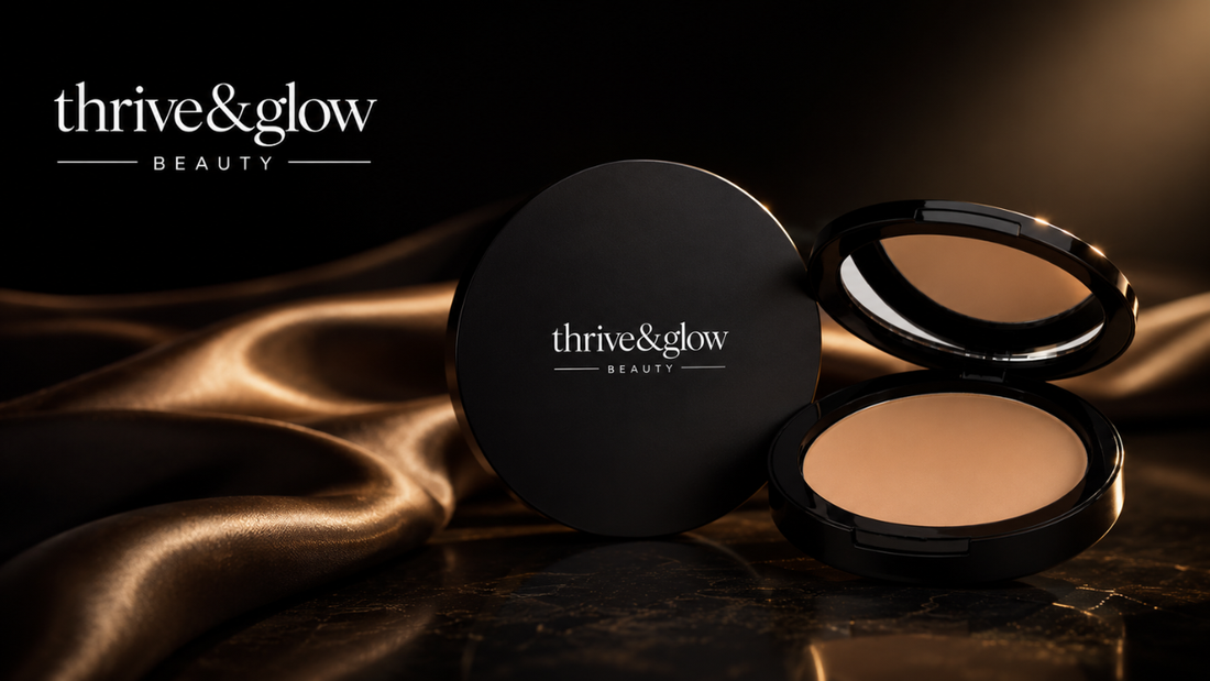 Dual Blend Powder Foundation by Thrive & Glow Beauty: The Ultimate Solution for Flawless, Adjustable Coverage