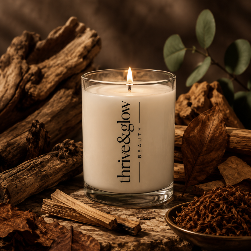 Scented Candle - Sandalwood + Tobacco